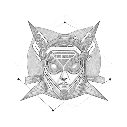 cyber web in elbow tattoo design idea