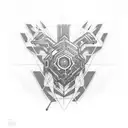 cyber web in elbow tattoo design idea