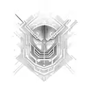 cyber web in elbow tattoo design idea