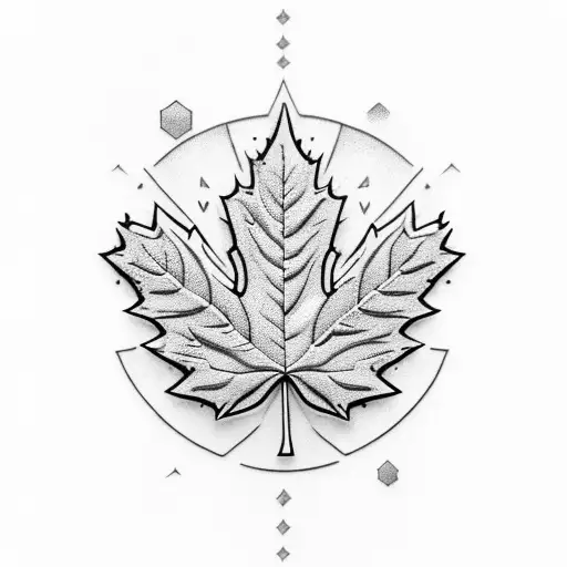 Maple Leaf tattoo design idea
