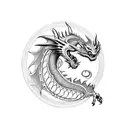 Dragon Toothless tattoo design idea