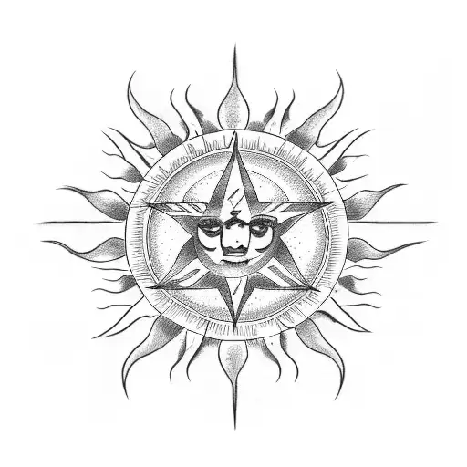 GodSmack sun logo tattoo design idea