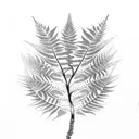 Fern Tree tattoo design idea
