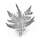 Fern Tree tattoo design idea