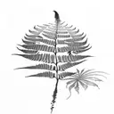 Fern Tree tattoo design idea