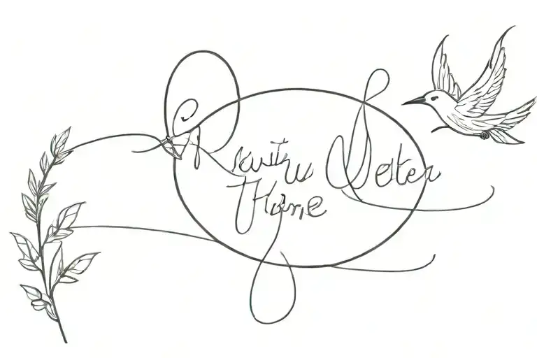 I will get there in script and a symbol of new beginnings tattoo design idea