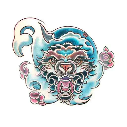 Foo Dog tattoo design idea