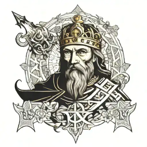 Jerusalem King Baldwin IV tattoo design idea