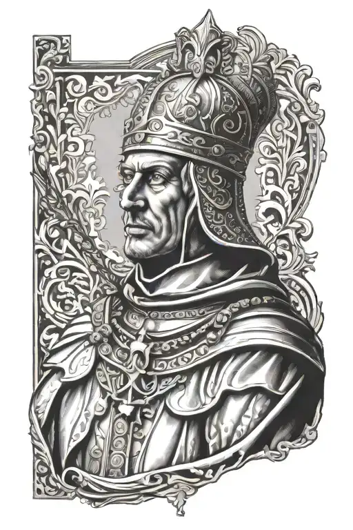 King Baldwin IV of Jerusalem tattoo design idea