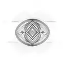 trible abstract line art tattoo design idea