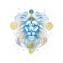 Libra Leo combined tattoo design idea