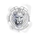 Libra Leo combined tattoo design idea