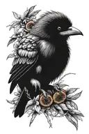 ninja kiwi bird tattoo design idea