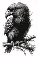 ninja kiwi bird tattoo design idea
