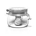 A jam jar tattoo design idea