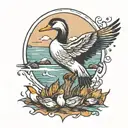 illenium ducks waterfowl tattoo design idea