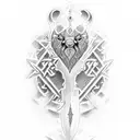 the word "yeshua" tattoo design idea