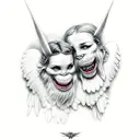 hear no evil see no evil speak no evil with angels tattoo design idea