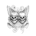 hear no evil see no evil speak no evil with angels tattoo design idea
