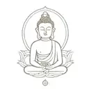 buddhist tattoo design idea