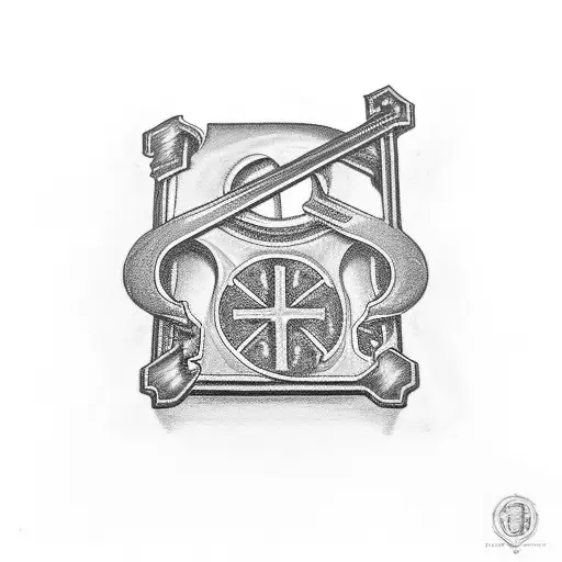 Nf keys(double edge key in the middle with a cross hidden more shading and better ring and make the keys fit on the ring tattoo design idea