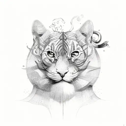 luck, patience  tattoo design idea