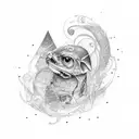 luck, patience  tattoo design idea