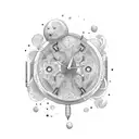 luck, patience  tattoo design idea