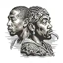 tupac and biggie smalls tattoo design idea
