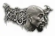 tupac shakur tattoo design idea