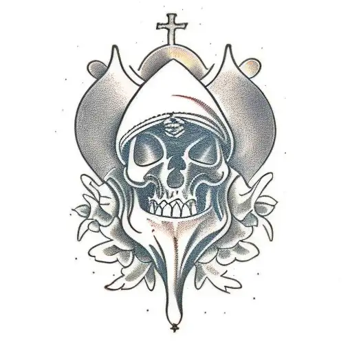 Irish, catholic, says "Fear an tí" tattoo design idea