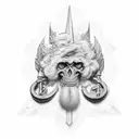 god gives his strongest soldiers the hardest challenges in latin tattoo design idea