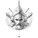 god gives his strongest soldiers the hardest challenges in latin tattoo design idea