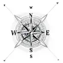 Compass, forest, trees, realistic, power, nature, animals, hope, trust, lighthouse, tattoo design idea