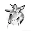 kangaroo tattoo design idea