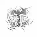 Māori, islander, abstract, New Zealand  tattoo design idea