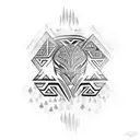 Māori, islander, abstract, New Zealand  tattoo design idea
