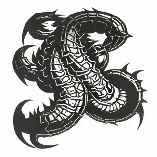 Scorpion Mortal Kombat tattoo design idea