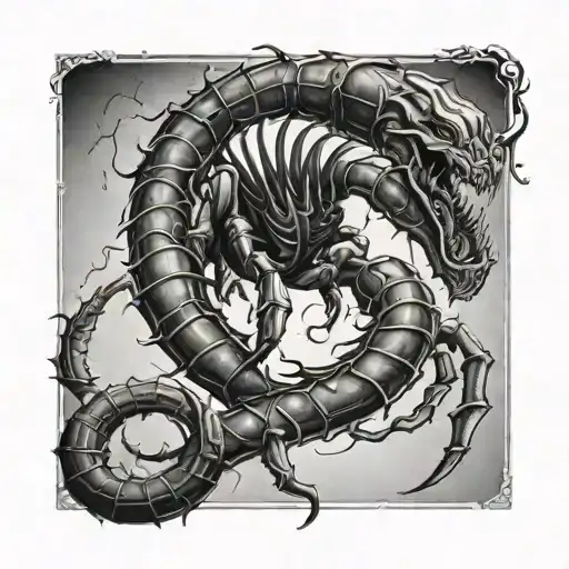 Scorpion Mortal Kombat tattoo design idea