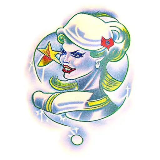 sailor jerry sensational she hulk tattoo design idea
