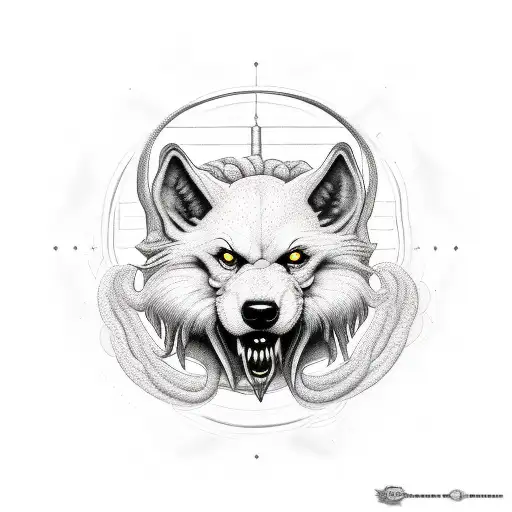 Cerberus & seen nothing heard nothing said tattoo design idea