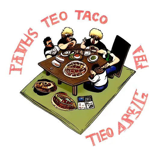 beer, taco, cigar,brothers  tattoo design idea