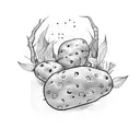 Potato  tattoo design idea