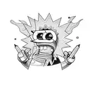 bart simpson  tattoo design idea