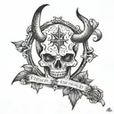 I'll sell my soul to the devil for a night with you tattoo design idea
