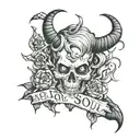 I'll sell my soul to the devil for a night with you tattoo design idea