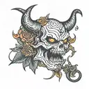 I'll sell my soul to the devil for a night with you tattoo design idea