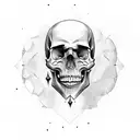 Skull tattoo design idea