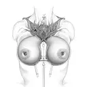 titty tattoo design idea