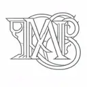 AC/DC letters tattoo design idea